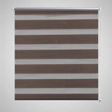 Vidaxl Duo Roller Blind 100 x 175 cm Coffee Brown