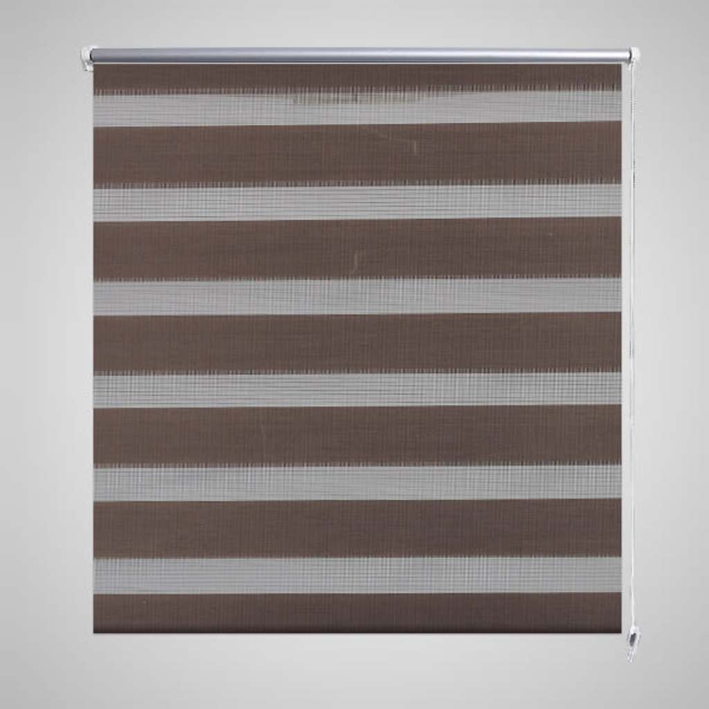 Vidaxl Duo Roller Blind 100 x 175 cm Coffee Brown