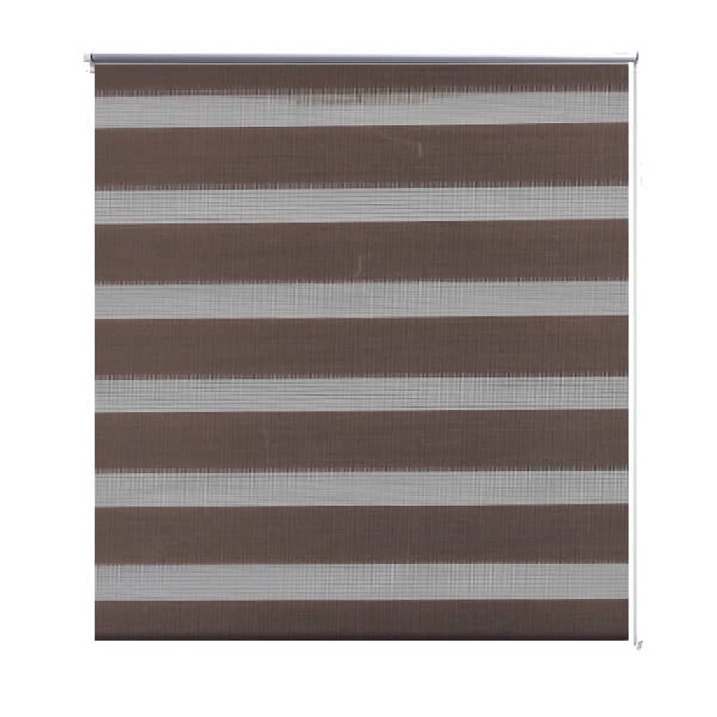 Vidaxl Duo Roller Blind 120 x 230 cm Coffee Brown