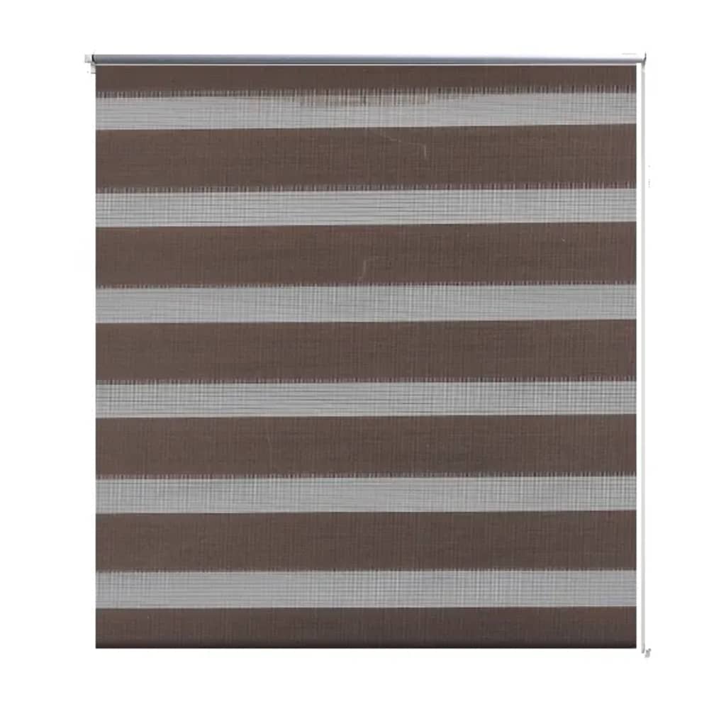 Vidaxl Duo Roller Blind 140 x 175 cm Coffee Brown