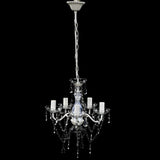 Vidaxl -Kronleuchter 5 Birnen transparent