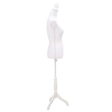 Vidaxl Estalage Doll Torso Frau Weiß