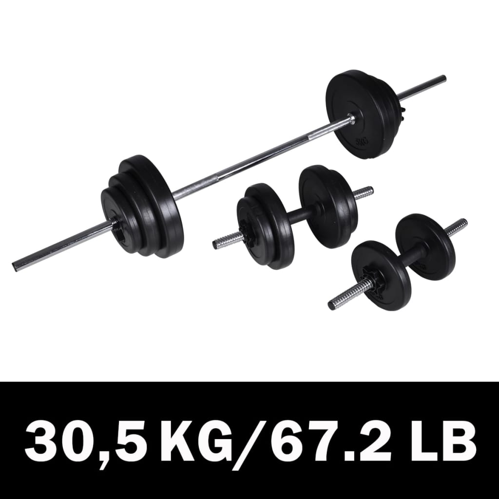 Vidaxl Barbellen Dumbell Set 30,5 kg