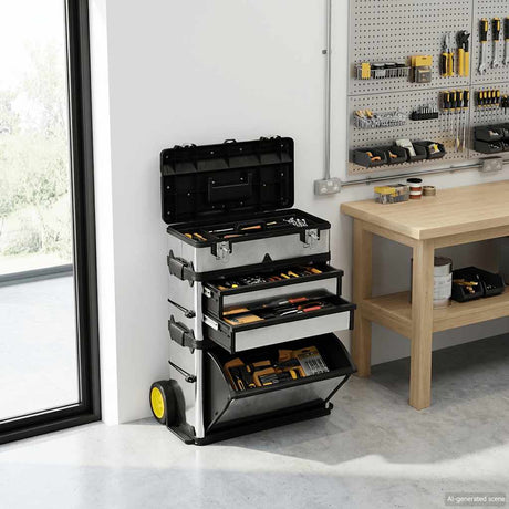 Vidaxl Tool Trolley Mobile 3-piefe