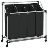 Vidaxl Wass Starter mit 4 Rücken schwarz und grau
