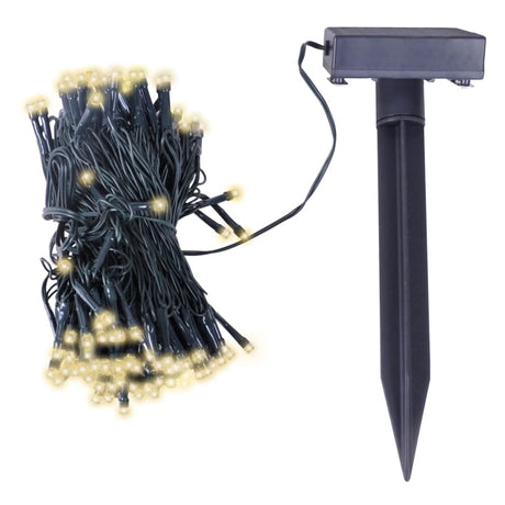 Vidaxl LED Light Cord Solar warmes Weiß