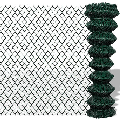 Vidaxl -Netzzaun 1,5x25 m Stahlgrün