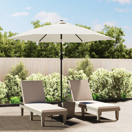 Vidaxl Sonnenschirm mit Stahlmast 3 m sandweiß