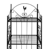 Vidaxl Plant Rack quadratisch schwarz