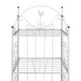 Vidaxl Square Plant Rack Maria (weiß)