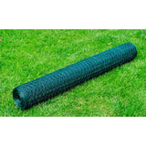 Vidaxl Chicken Wire 25x0,5 m z zieloną powłoką PCV