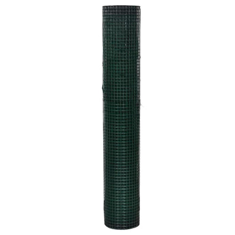 VidaXL Hühnerdraht 10x1 m aus verzinktem Stahl mit PVC-Beschichtung grün