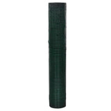 Alambre de pollo Vidaxl 1x25 M Galvanizado de acero verde