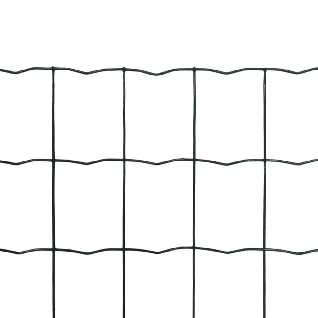 Vidaxl Euro HEK 25x0,8 m Stahlgrün