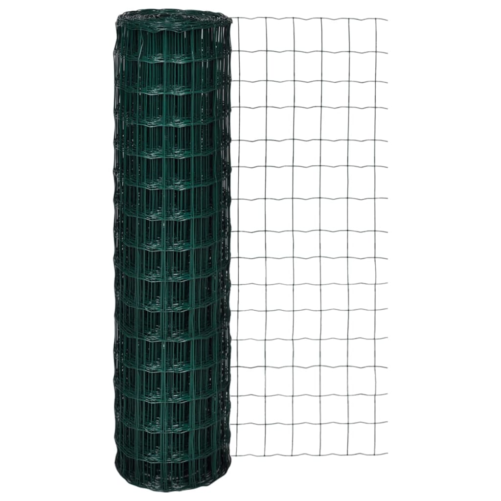 Vidaxl Euro HEK 25x1,5 m Stahlgrün
