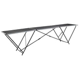 Vidaxl behangtafel inklapbaar 300x60x78 cm mdf en aluminium