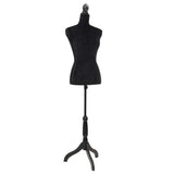 Vidaxl Estalage Doll Torso Frau schwarz