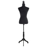 Vidaxl Estalage Doll Torso Frau schwarz