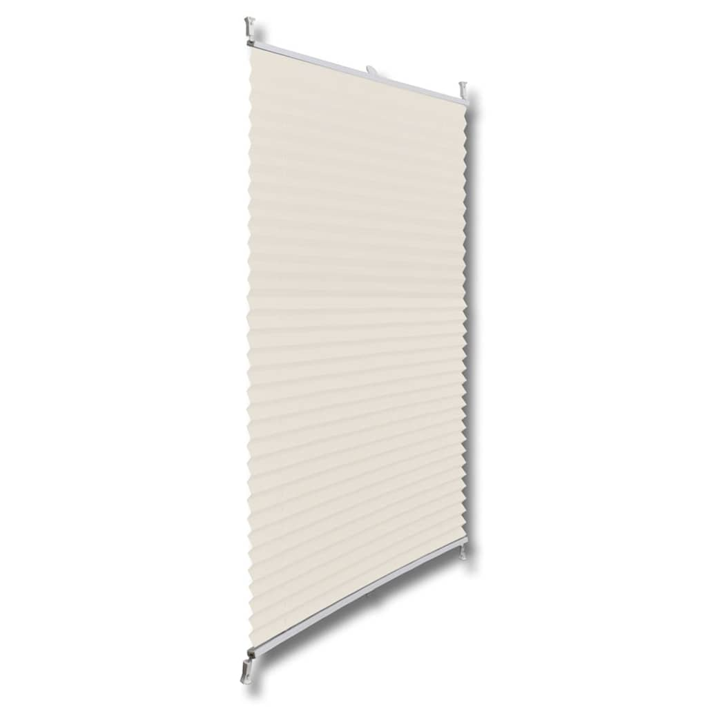 Vidaxl Plissé Roller Blind 70x150cm Cream