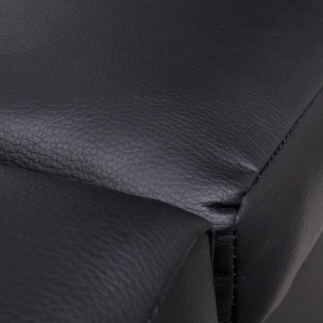 Vidaxl chaise longue kunstleer zwart