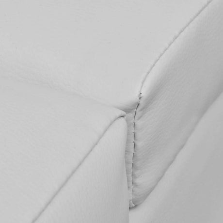 Vidaxl chaise longue kunstleer wit
