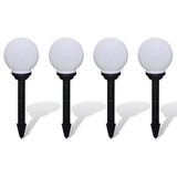 VIDAXL GARDE PATH LAMPS 4 ST mit Bodennadel LED 15 cm