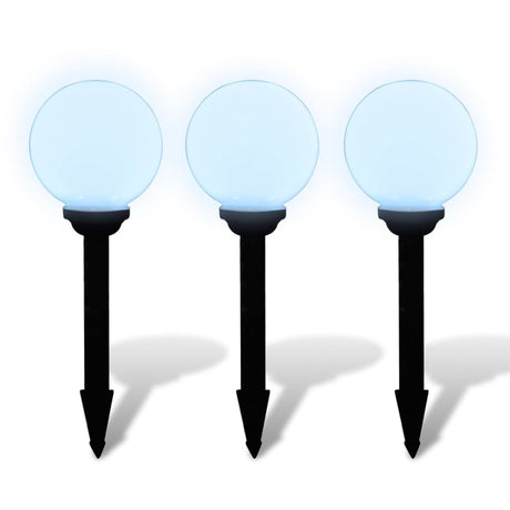 VIDAXL GARDE PATH LAMPS 3 STS mit Bodennadel LED 20 cm
