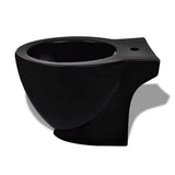 Vidaxl Runde stehende Keramik Bidet (schwarz)