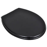 Vidaxl Toilettensitz Soft-close-einfache Design MDF Schwarz
