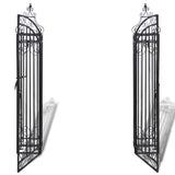 Vidaxl Port Decorative 112x20.5x134 cm Schmiedeeisen