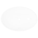VIDAXL WASHBAIN OVAL 40x33 cm Keramik Weiß