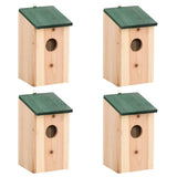 Vidaxl Vogelhäuser 4 Stcs 12x12x22 cm Holz