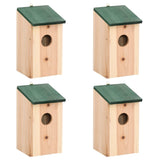 Vidaxl Bird House 4 szt. 12x12x22 cm drewno