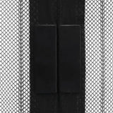Vidaxl Insektentürvorhänge 2 PCs Magnetisch 210x100 cm schwarz