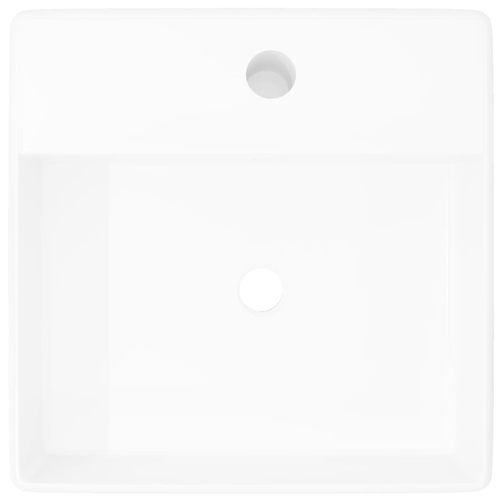 Vidaxl Luxus Sink mat Landung a Crane Lach Square Ceramic 41x41 cm