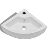 Vidaxl Washingin avec atterrissage 45x32x12,5 cm blanc