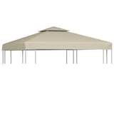 Arbor de tela de tienda de reemplazo de Vidaxl 310 g m² 3x3 m beige