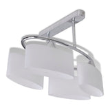 VIDAXL -Deckenlampe mit Ellipseglaskappen (4 x E14)