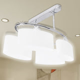 VIDAXL -Deckenlampe mit Ellipseglaskappen (4 x E14)