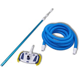 Vidaxl Vacuum swimming pool cleaner with telescopic snake and pole