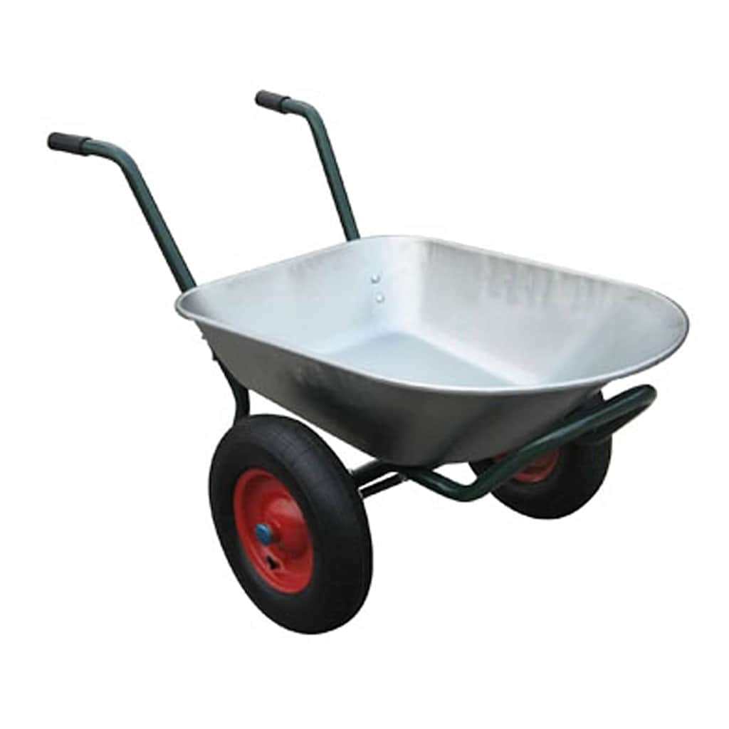 Vidaxl -Schubkarre mit zwei Rädern 66 l