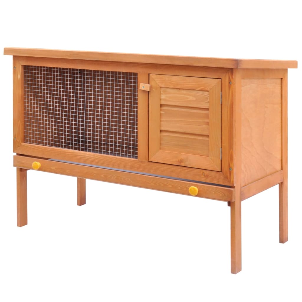 Vidaxl rabbit hutch for outside with 1 floor wood