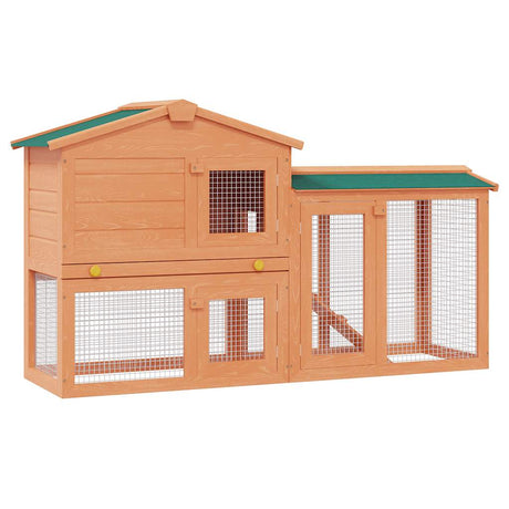 Vidaxl Kaninchen -Loft für außerhalb großer Holz