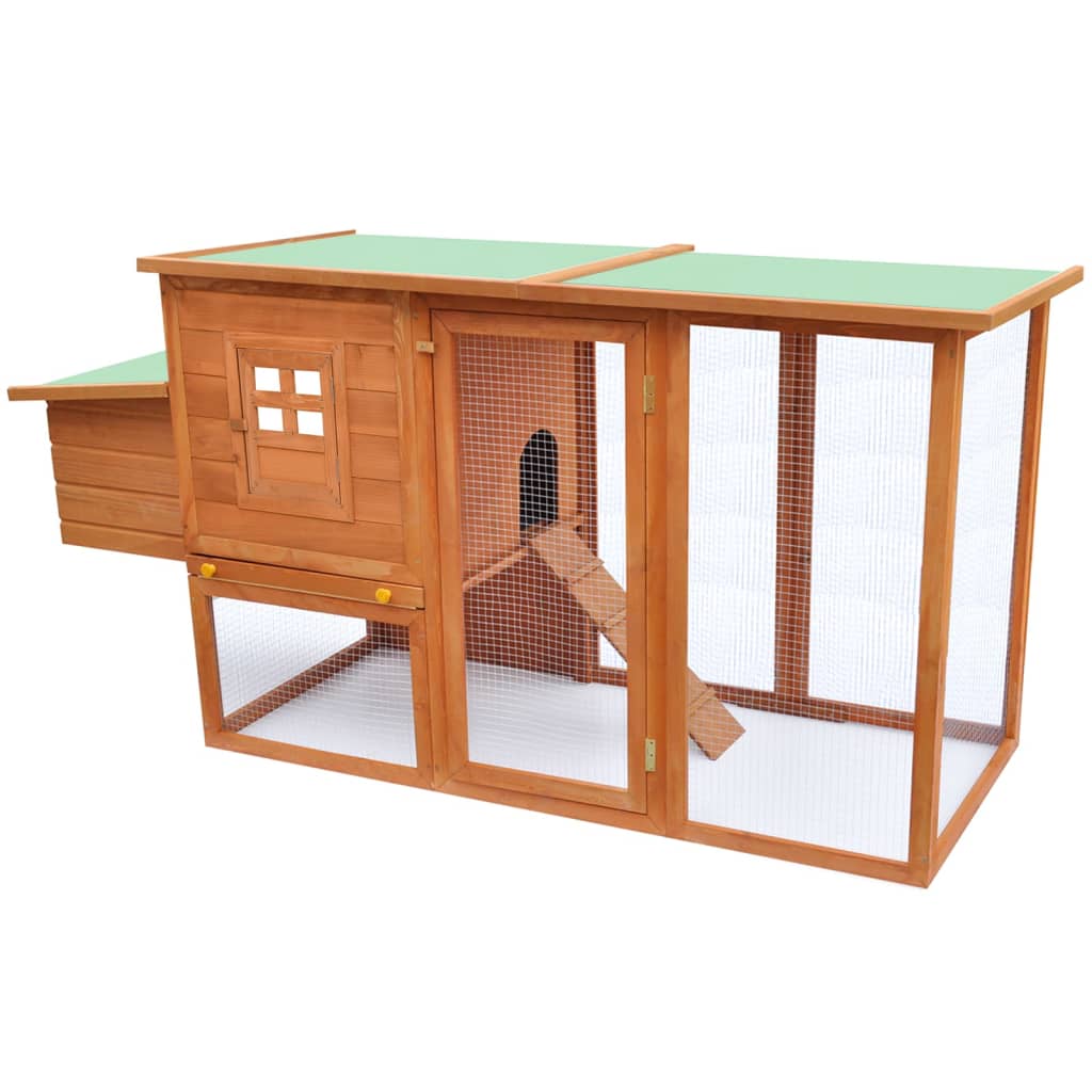 Vidaxl Chicken Loft mit Nacht Loft Wood