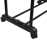 Vidaxl Clothing rack adjustable with 4 wheels and 2 hanging rails