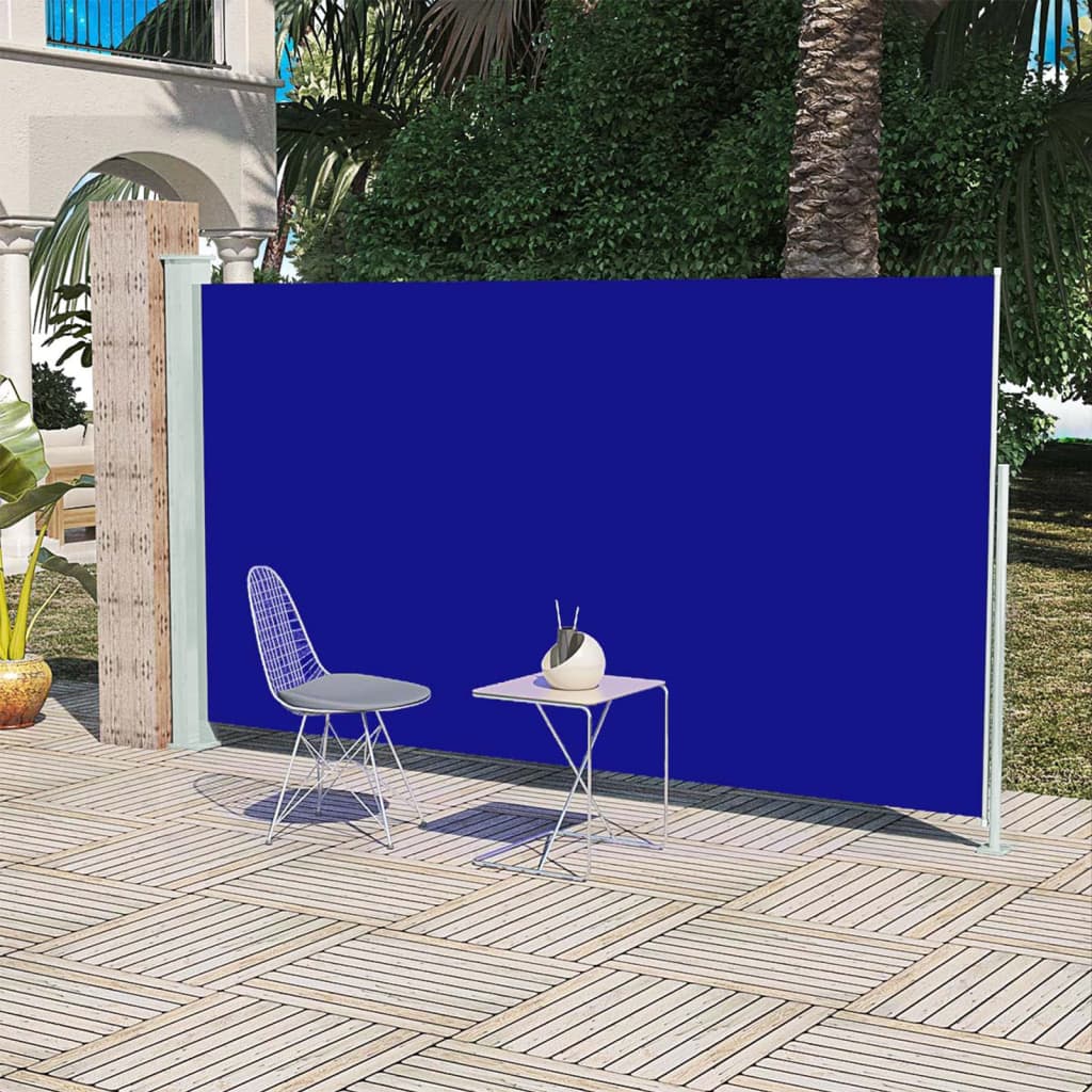 Vidaxl Wind Sonnenschutzmittel ausziehbar 160 x 300 cm blau