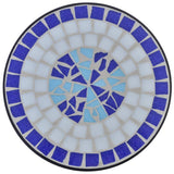 Vidaxl Biene Tabelle Mosaikblau und Weiß