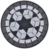 Vidaxl Biene Tabelle Mosaik schwarz und weiß