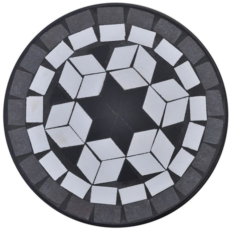 Vidaxl Biene Tabelle Mosaik schwarz und weiß