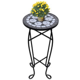 Vidaxl Bee Table Mosaic Black and White